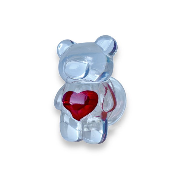 Popsocket / Холдер Transparent bear /червен/