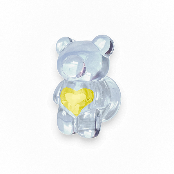 Popsocket / Холдер Transparent bear /жълт/