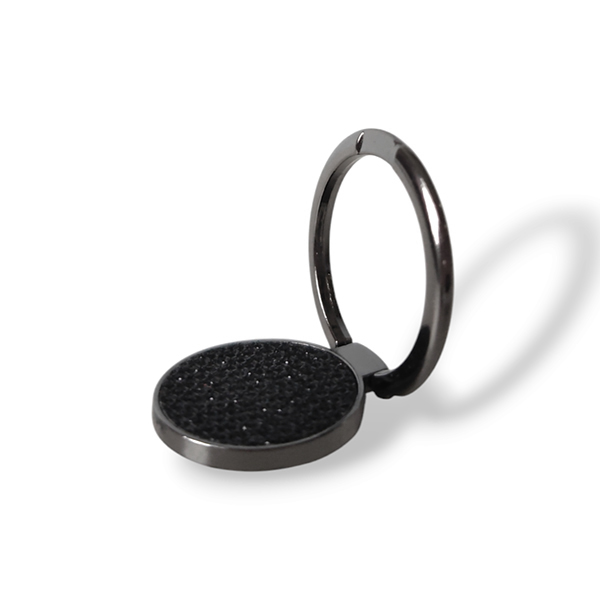 Popsocket ring / Holder Metal Ring Shine Grid /black/