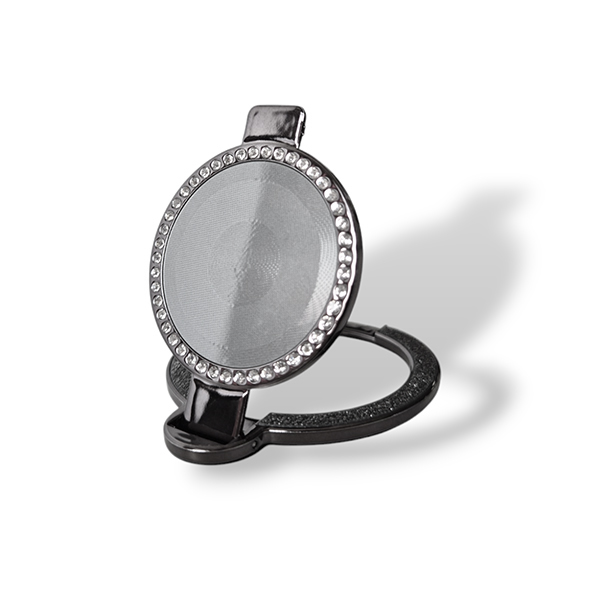 Popsocket пръстен / Холдер Ring Mirror Diamonds /черен/