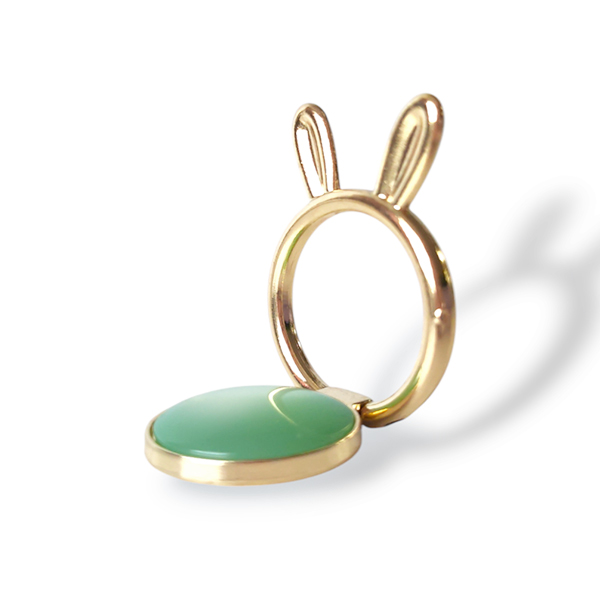 Popsocket пръстен / Холдер Metal Ring Rabbit ears /зелен/