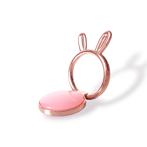 Popsocket пръстен / Холдер Metal Ring Rabbit ears /светлорозов/