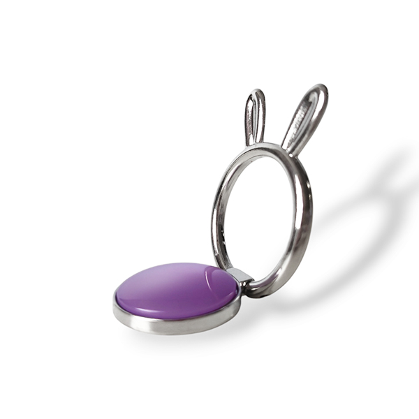 Popsocket пръстен / Холдер Metal Ring Rabbit ears /лилав/