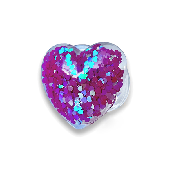 Popsocket / Holder Soft hearts /hot pink/