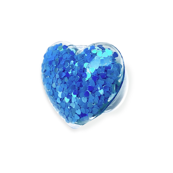 Popsocket / Holder Soft hearts /light blue/