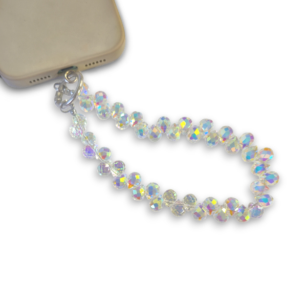 Аксесоар/ Верижка за китка/ Ключодържател Luxury crystals /лунен камък/