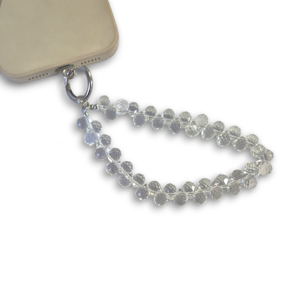 Аксесоар/ Верижка за китка/ Ключодържател Luxury crystals /прозрачен/