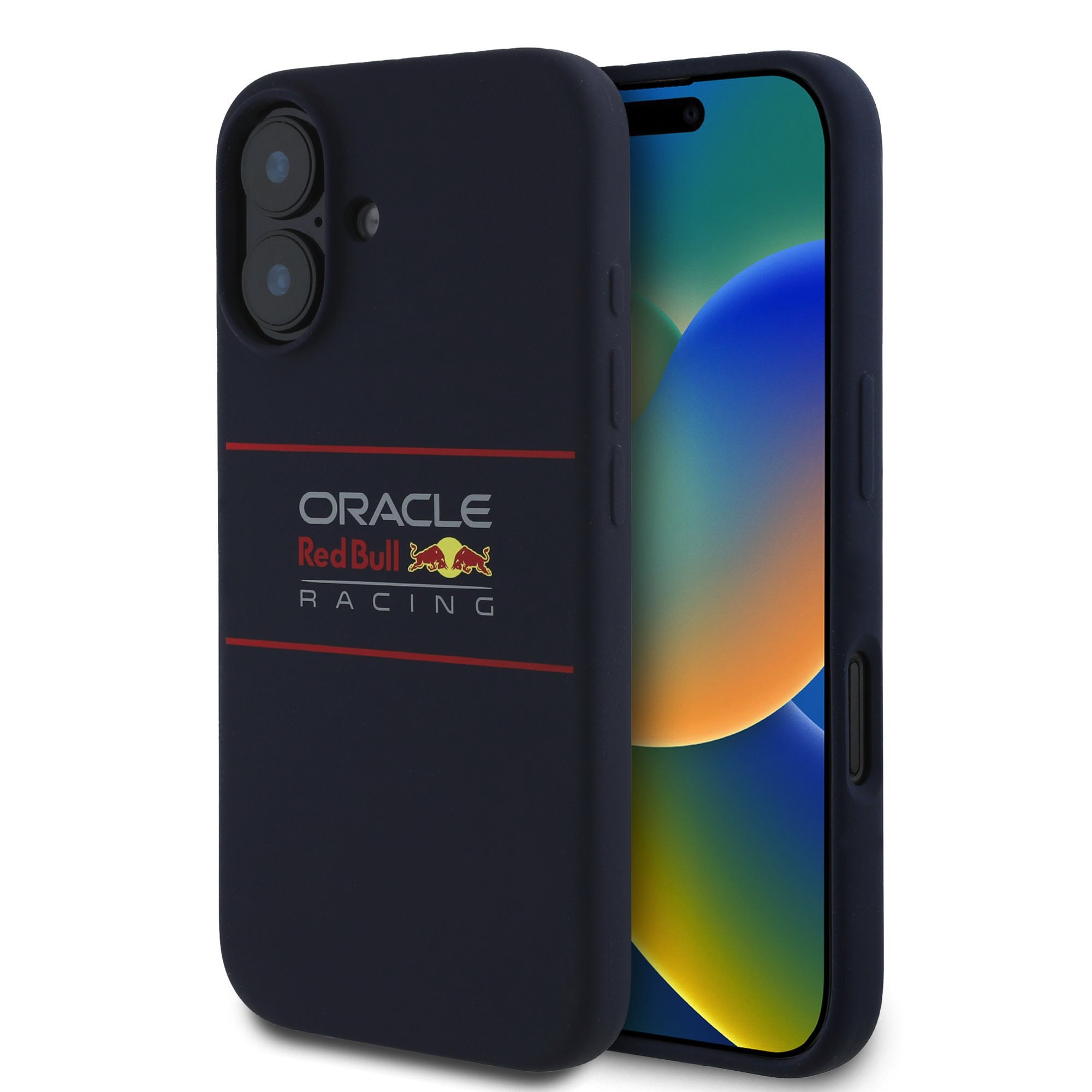 Red Bull Калъф Apple iPhone 16, Silicone Horizontal Logo MagSafe, син - RBHMP16S24SIHSRV
