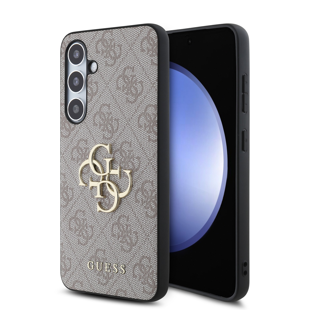 GUESS Калъф Samsung S24 FE, PU 4G Metal Logo, розов - GUHCS24FE4GMGPI