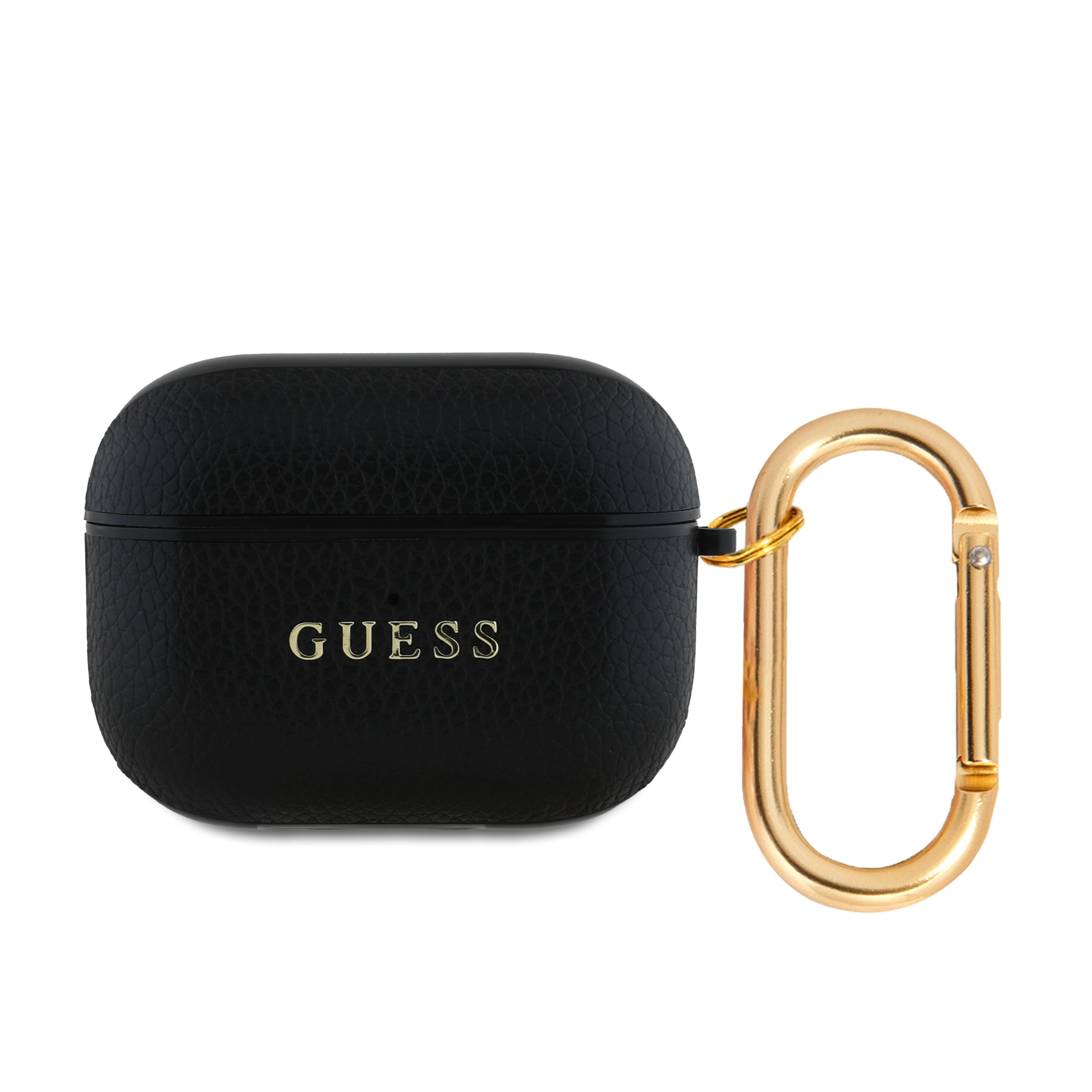 GUESS Калъф Airpods 3, PU Grained Classic Logo, черен - GUA3PGUGMK
