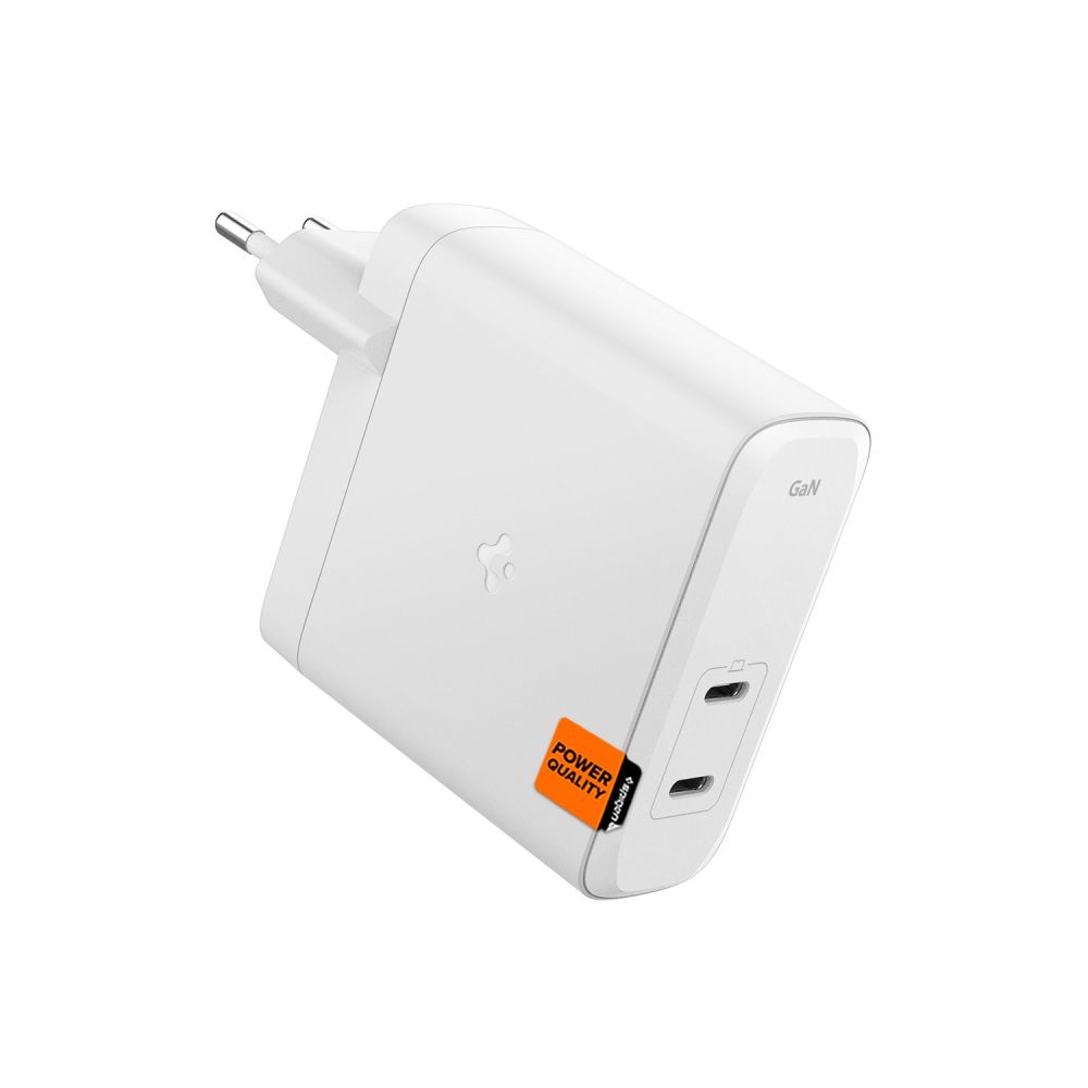 SPIGEN 220V 140W, 2xUSB-C, Arcstation Pro GaN-1402, бял