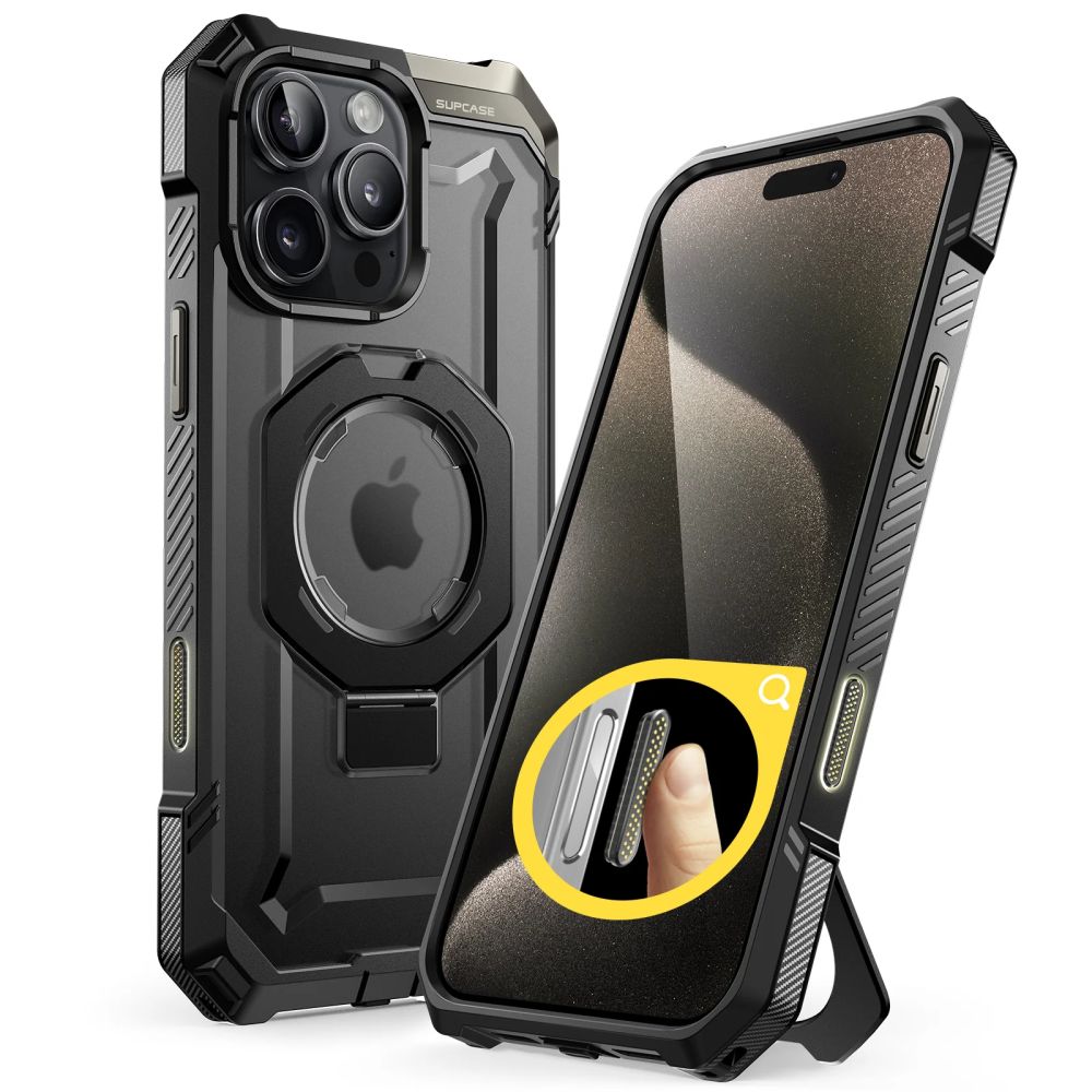 Калъф SUPCASE UB Grip MagSafe Apple iPhone 16 Pro /черен/