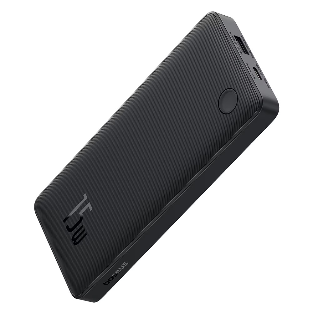 BASEUS Power Bank 10000 mAh, 15W, USB-A, USB-C Airpow Lite, P10067500123-00 /черен/