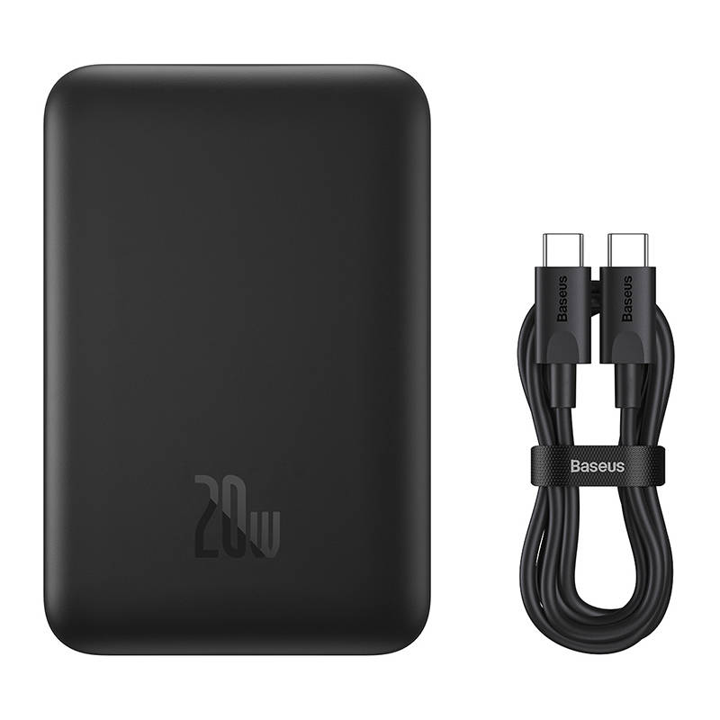 BASEUS Power Bank 10000 mAh, 20W Magnetic Mini Wireless, PPCX070001 /черен/