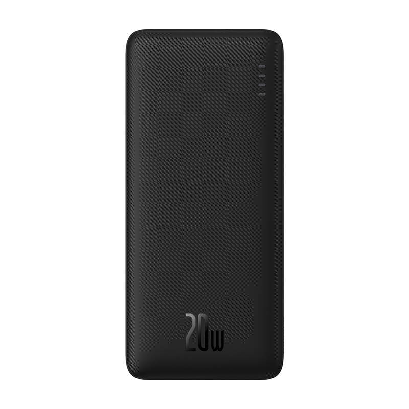 BASEUS Power Bank 10000 mAh, 20W, USB-A, 2xUSB-C Airpow Fast, PPQD090001 /черен/