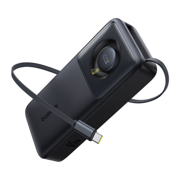 BASEUS Power Bank 20000 mAh, 65W Free2Pull, P10073700123-00 /черен/