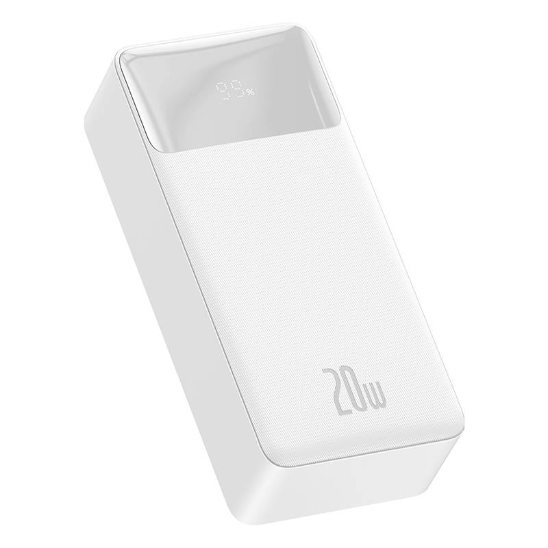 BASEUS Power Bank 30000 mAh, 20W, Bipow, PPBD050402 /бял/