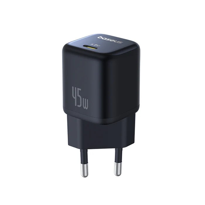 BASEUS 220V 45W, USB-C, PicoGo GaN, черен - P10176800123-00