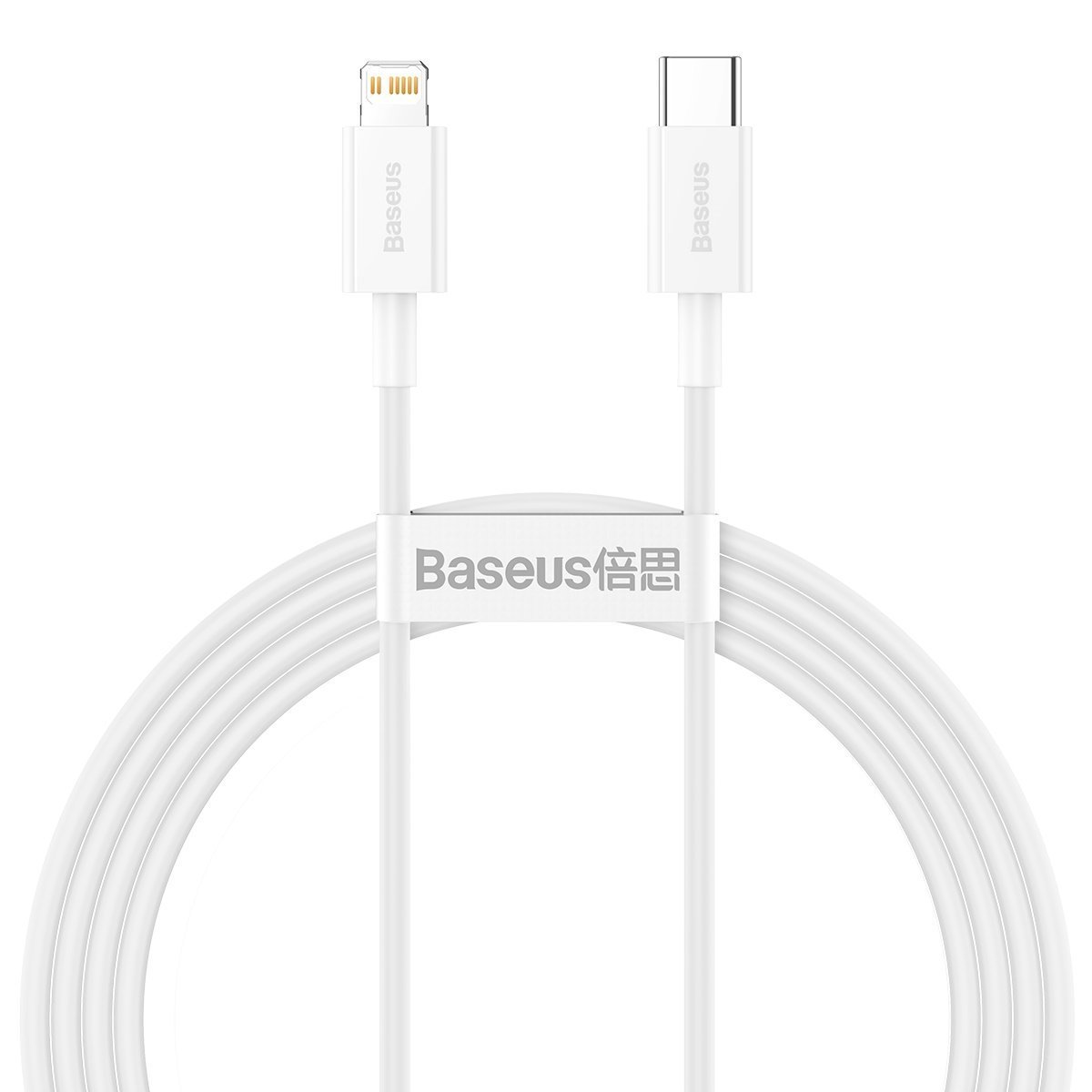 BASEUS Кабел Type-C - Lightning, 1.5м, 20W, Superior, CATLYS-B02 /бял/
