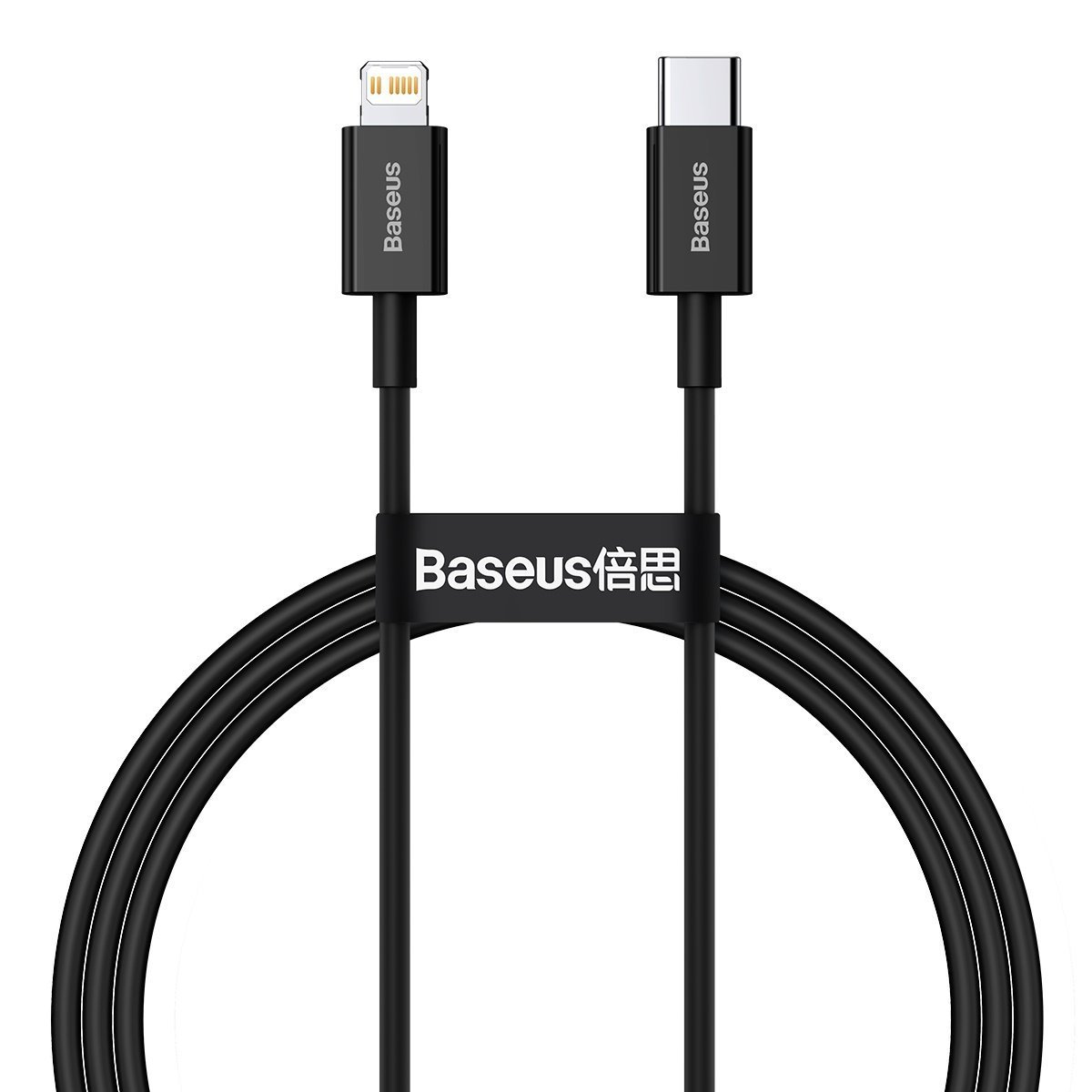 BASEUS Кабел Type-C - Lightning, 1м, 20W, Superior, CATLYS-A01 /черен/