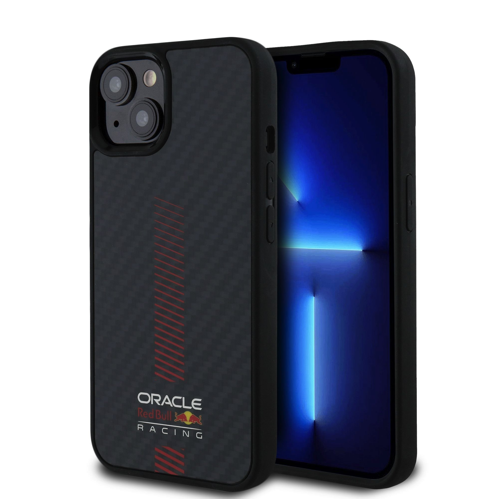 Red Bull Калъф Apple iPhone 13, Carbon Powerbar MagSafe, черен - RBHMP13M24CFGSMK