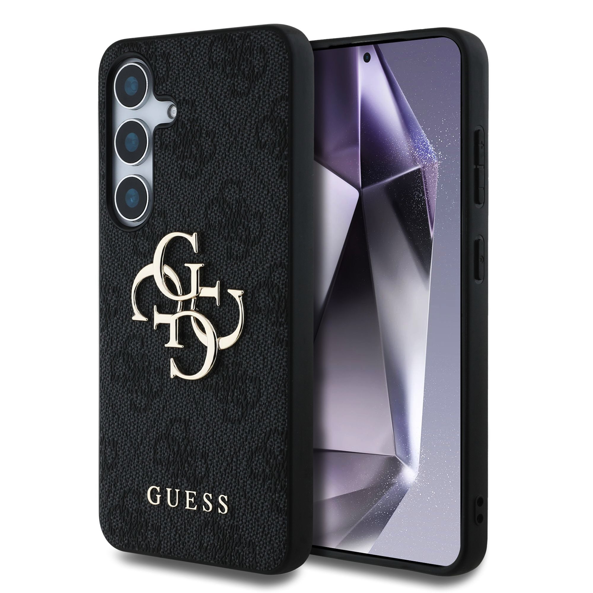 GUESS Калъф Samsung S25 Plus, PU 4G Metal Logo, сив - GUHCS25M4GMGGR