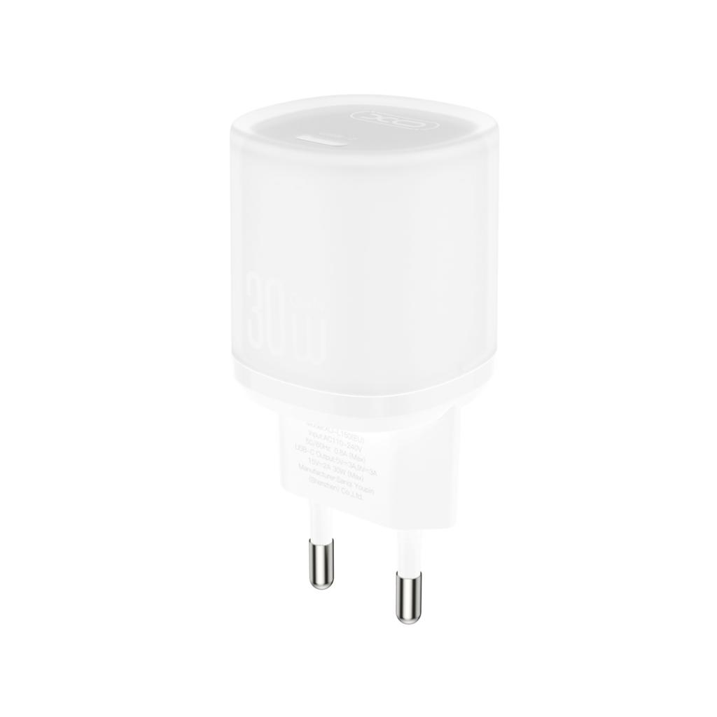 XO 220V 30W, USB-C, бял - L150