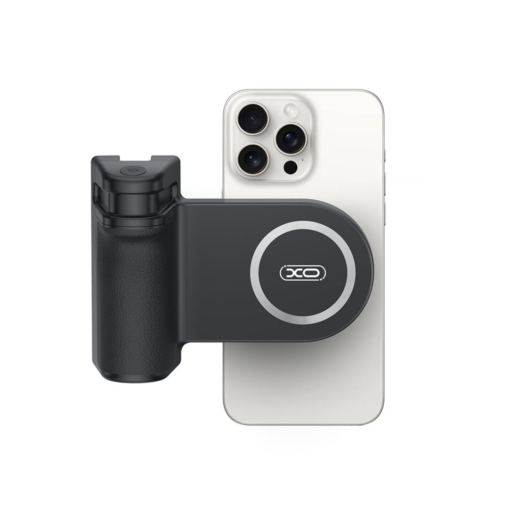 XO Селфи стик/холдер, Camera Grip MagSafe, Bluetooth, черен - SS18