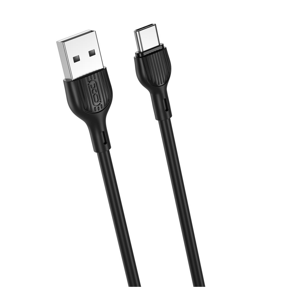 XO Кабел USB-A - Type-C, 1м, 2A, NB200 /черен/