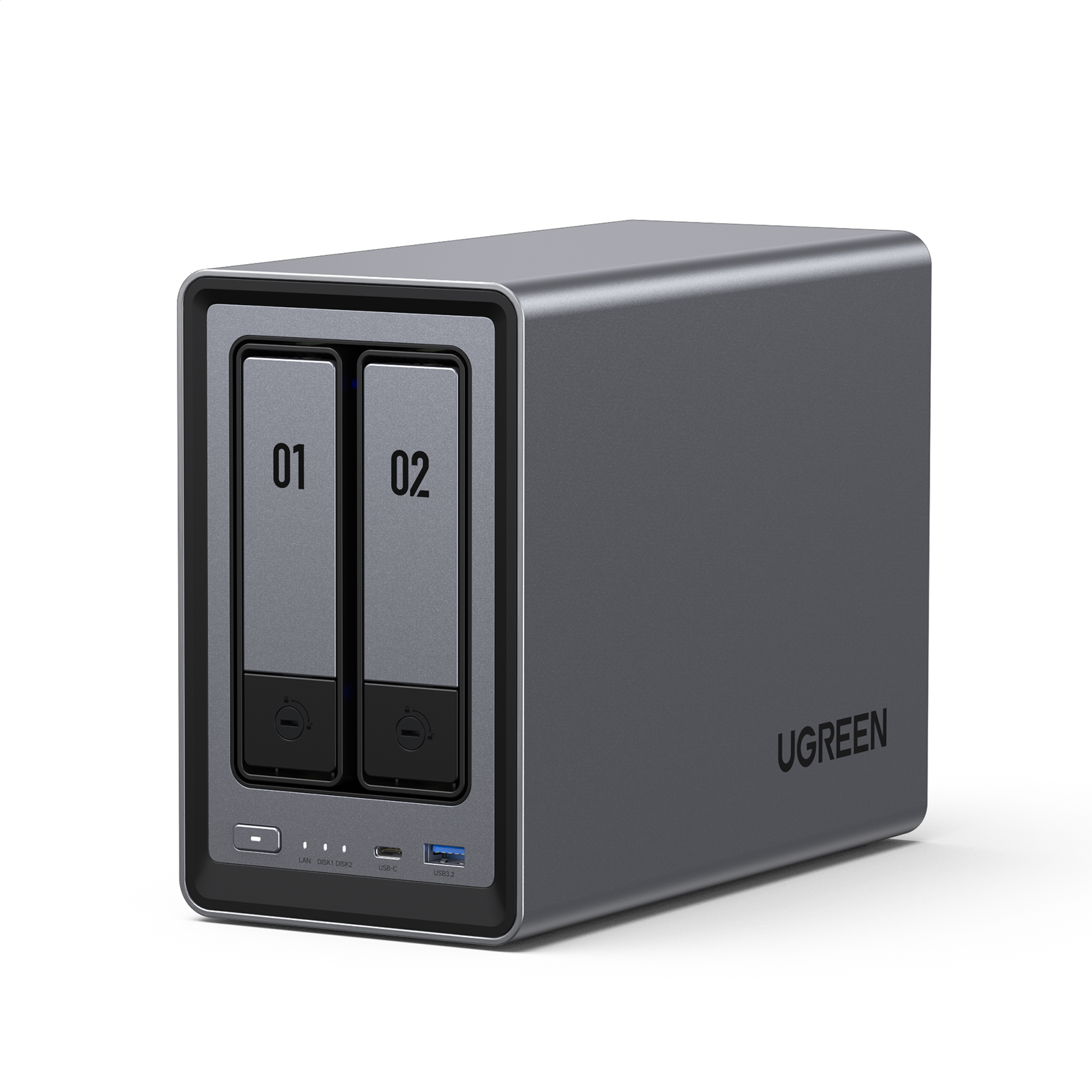 UGREEN Network Attached Storage (NAS) DXP2800, 2-Bay intel N100 Diskless