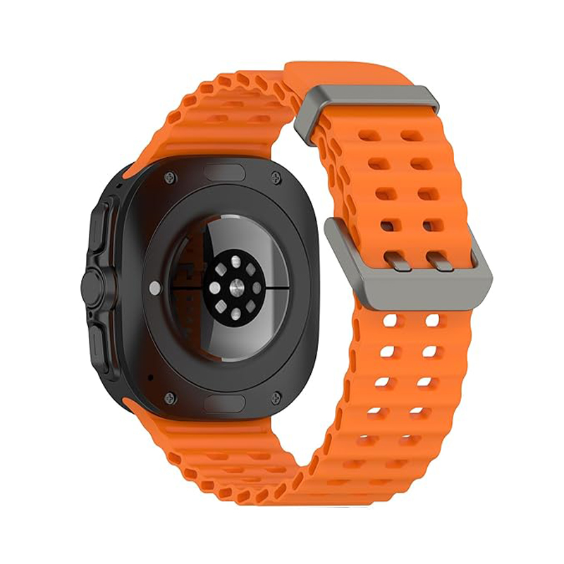 Marine Silicone Band for Samsung Watch Ultra, 47mm /orange/