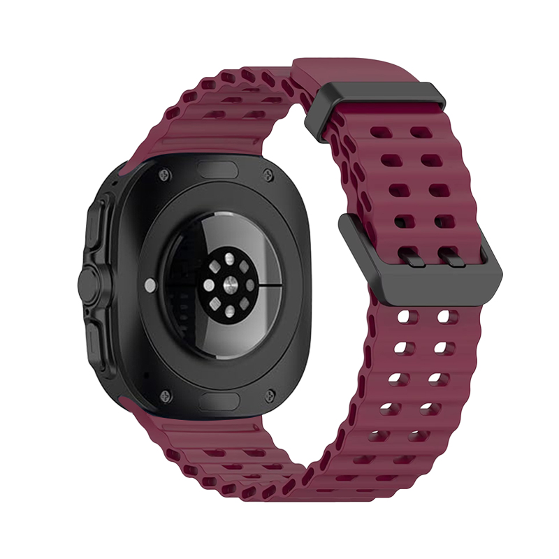 Marine Silicone Band for Samsung Watch Ultra, 47mm /wine/
