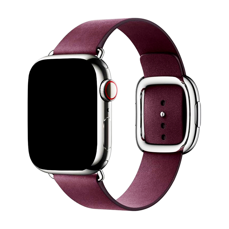 Текстилна каишка Modern Magnetic Buckle за Apple Watch, 38/40мм /бургунди/
