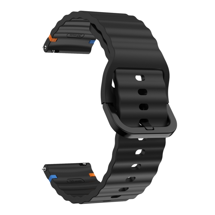 Official Silicone Band for Samsung Watch 4/5/6/7, 20mm /black/