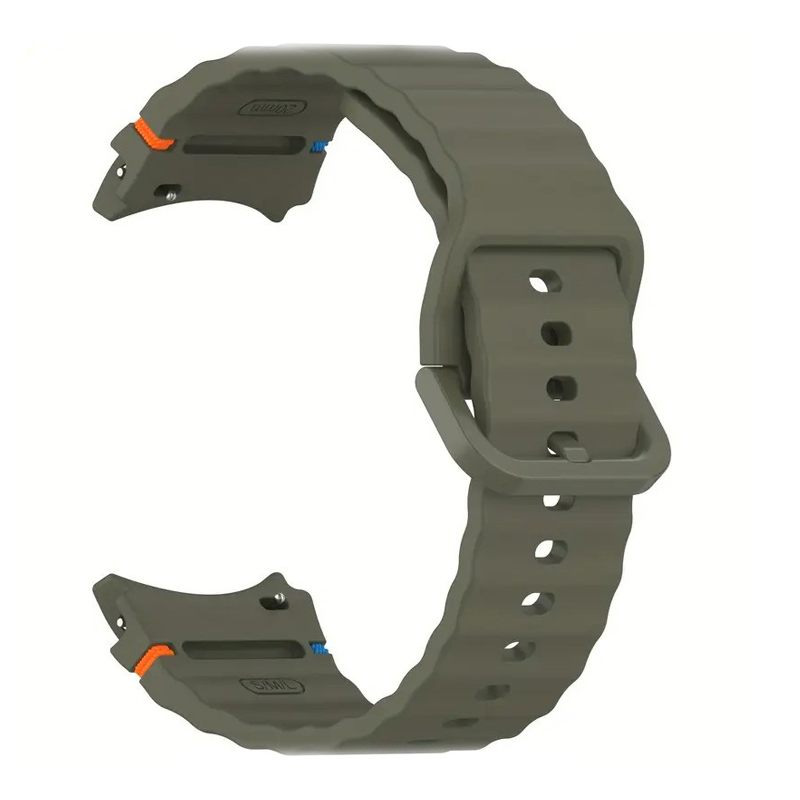 Official Silicone Band for Samsung Watch 4/5/6/7, 20mm /olive green/