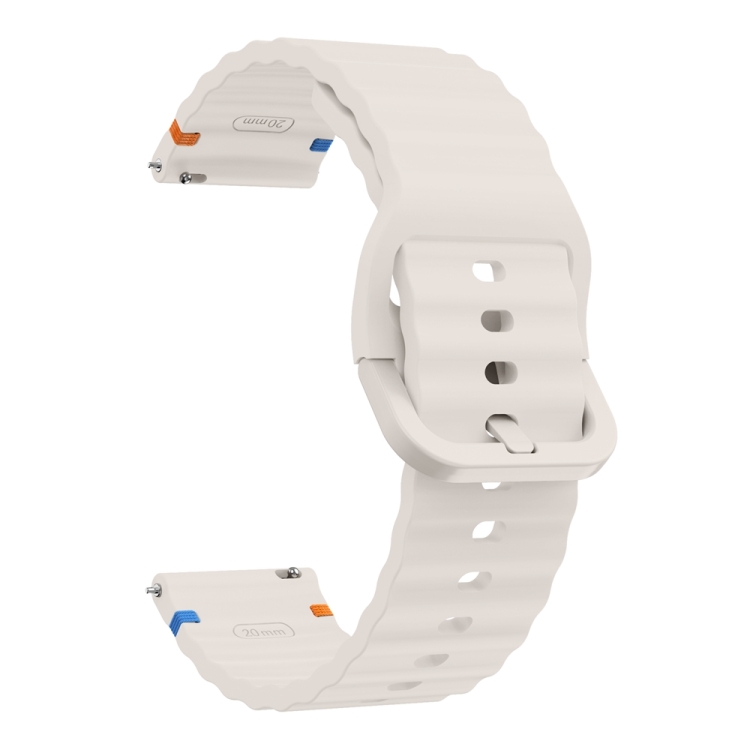 Official Silicone Band for Samsung Watch 4/5/6/7, 20mm /starlight/