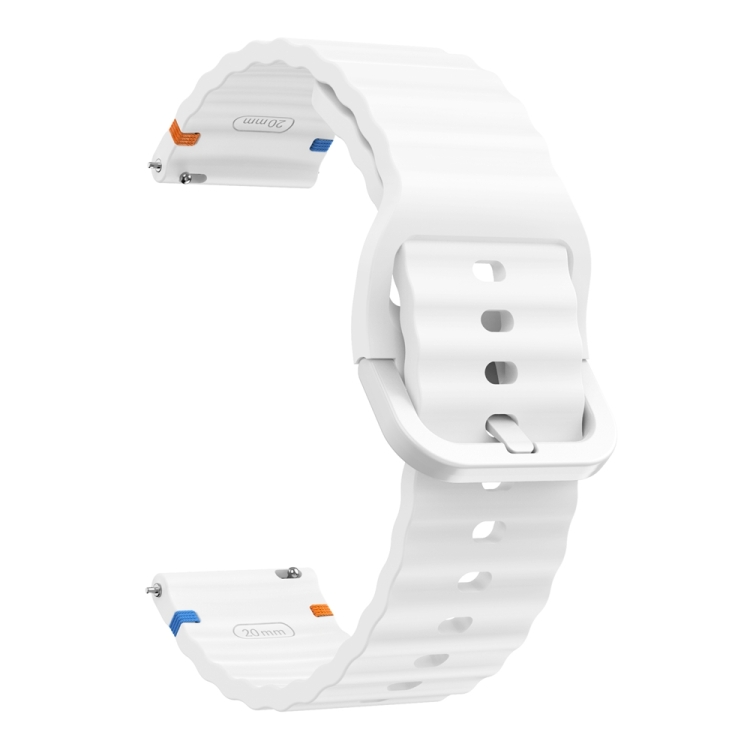 Силиконова каишка Official Silicone Band за Samsung Watch 4/5/6/7, 20мм /бяла/