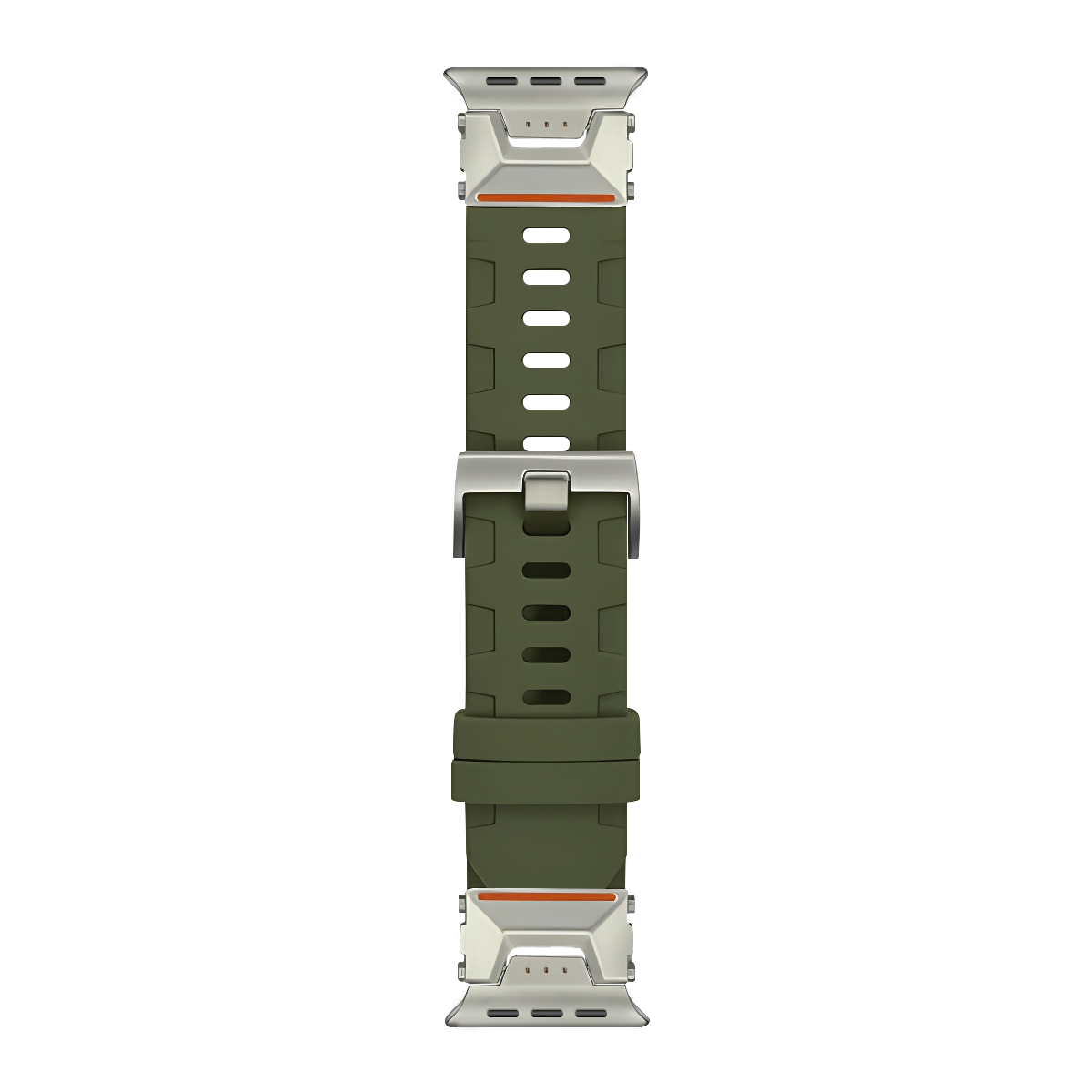 Силиконова каишка Rubber Silicone Bracelet за Apple Watch, 42/44/45/49мм /зелена/
