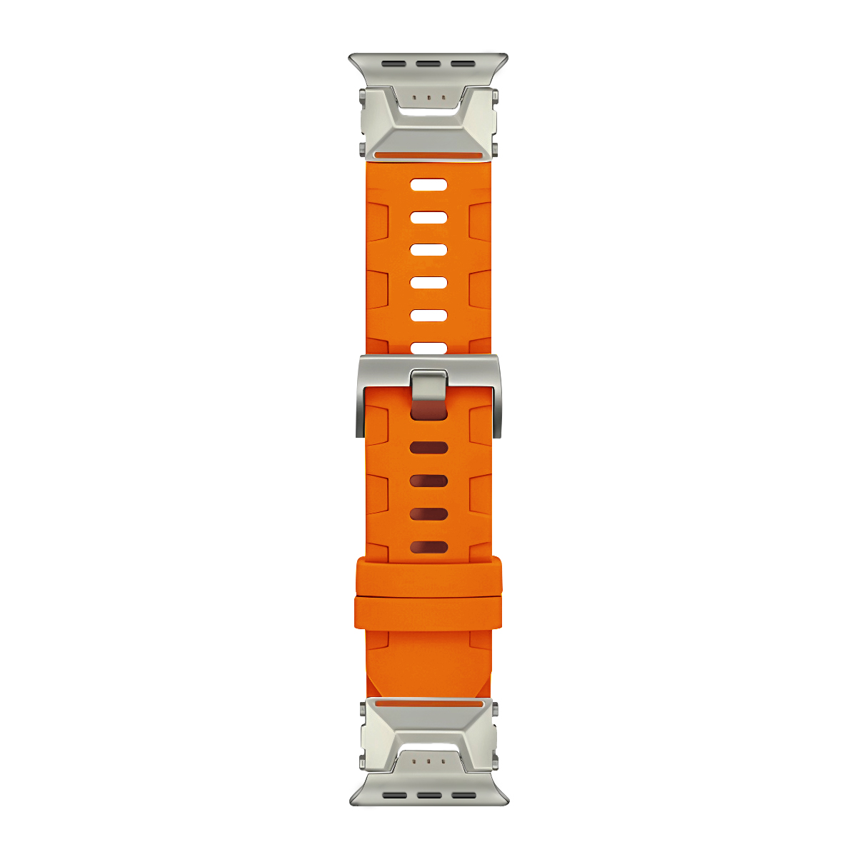 Силиконова каишка Rubber Silicone Bracelet за Apple Watch, 42/44/45/49мм /оранжева/