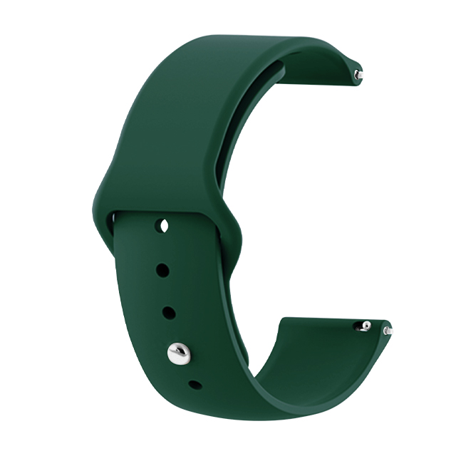 Каишка 22мм за Smart Watch, Silicone Simple Strap, силикон, зелено мастило