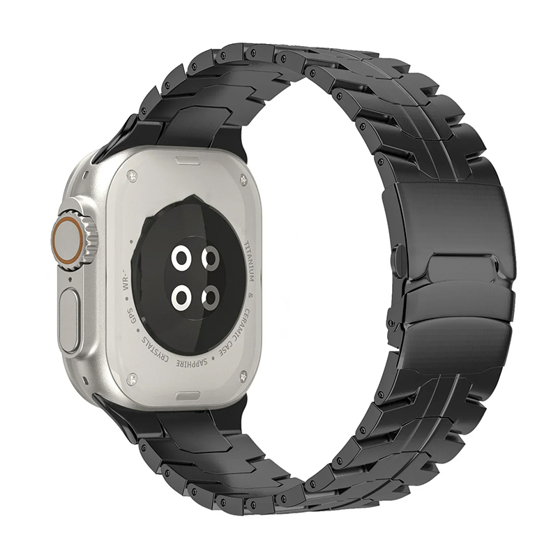 Метална каишка Titanium Metal Bracelet за Apple Watch, 42/44/45/49мм /черна/