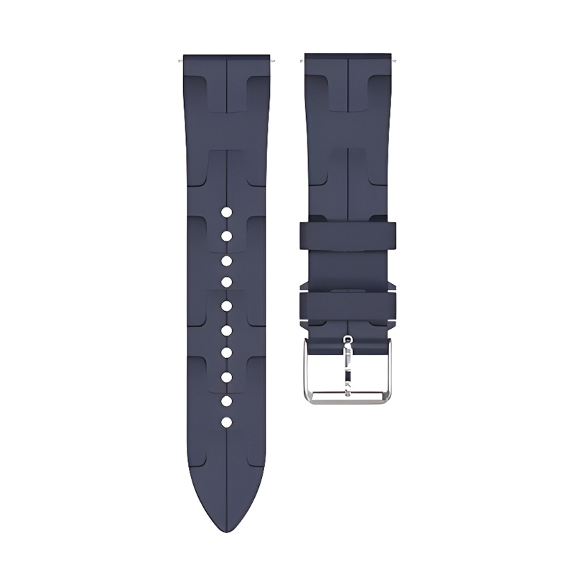 Strap 22 mm for Smart Watch, Colorful wristband, silicone, dark blue