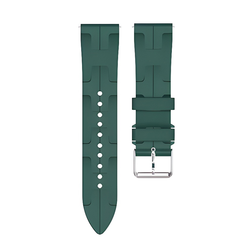 Strap 22 mm for Smart Watch, Colorful wristband, silicone, green