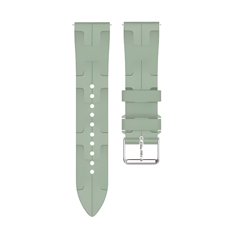 Strap 22 mm for Smart Watch, Colorful wristband, silicone, light green