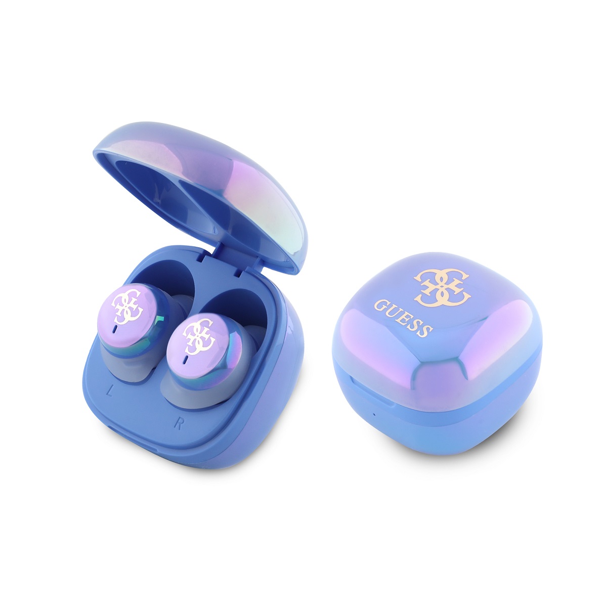 GUESS Bluetooth HF, 4G Logo Mini TWS, син - GUTWSJ144ESB