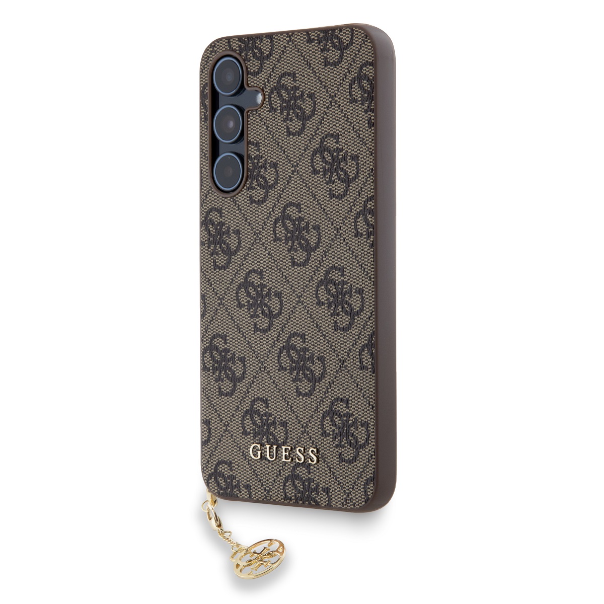 GUESS Калъф Samsung A55 5G, 4G Charms, кафяв - GUHCSA55GF4GBR