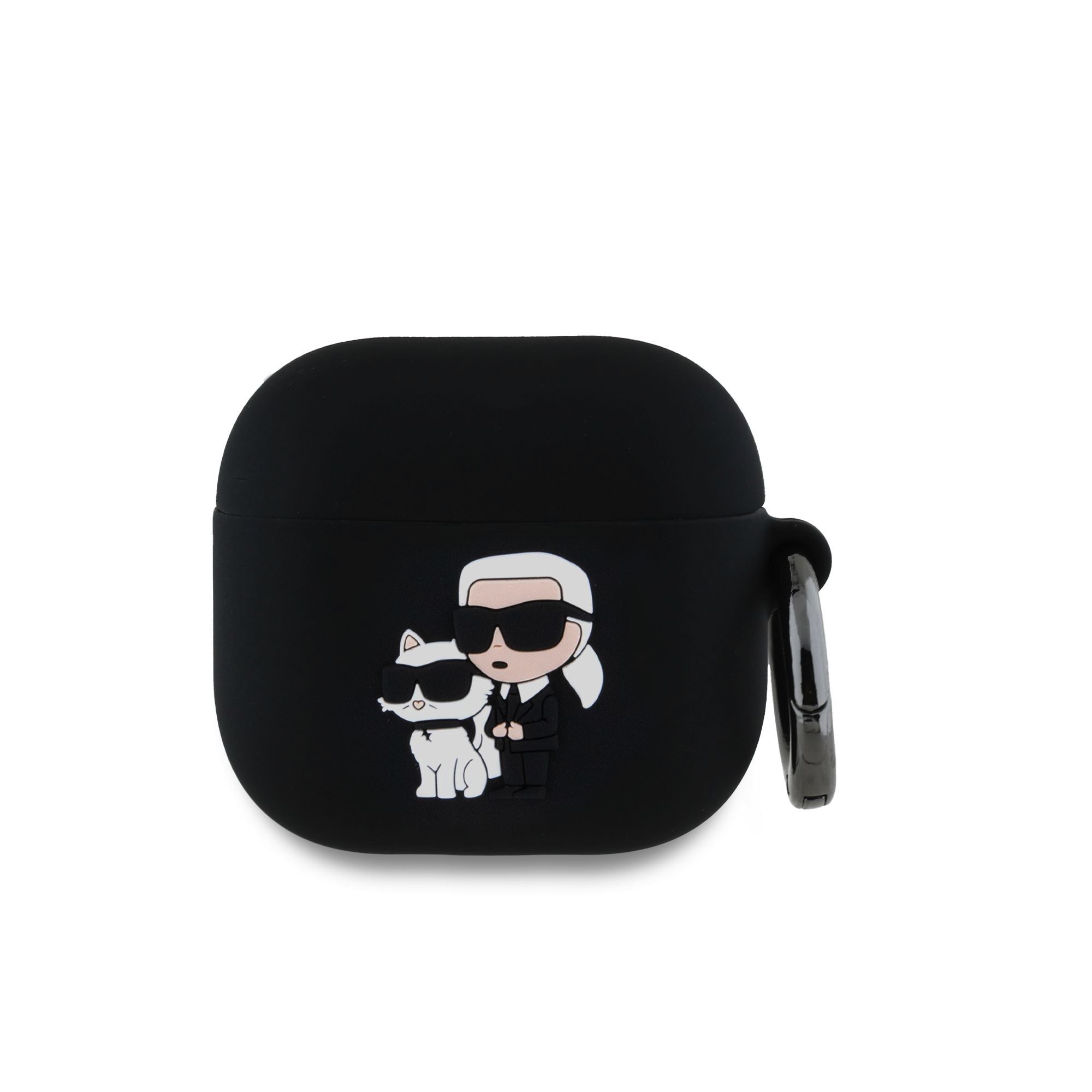 Калъф Karl Lagerfeld case KLA4RUNKC for AirPods 4 3D Logo NFT Karl and Choupette Silicone