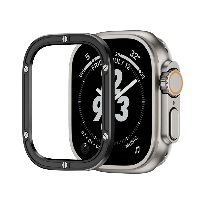 Протектор за корпус Aluminium Frame Protection Apple Watch Ultra 1/2, 49mm /черен/