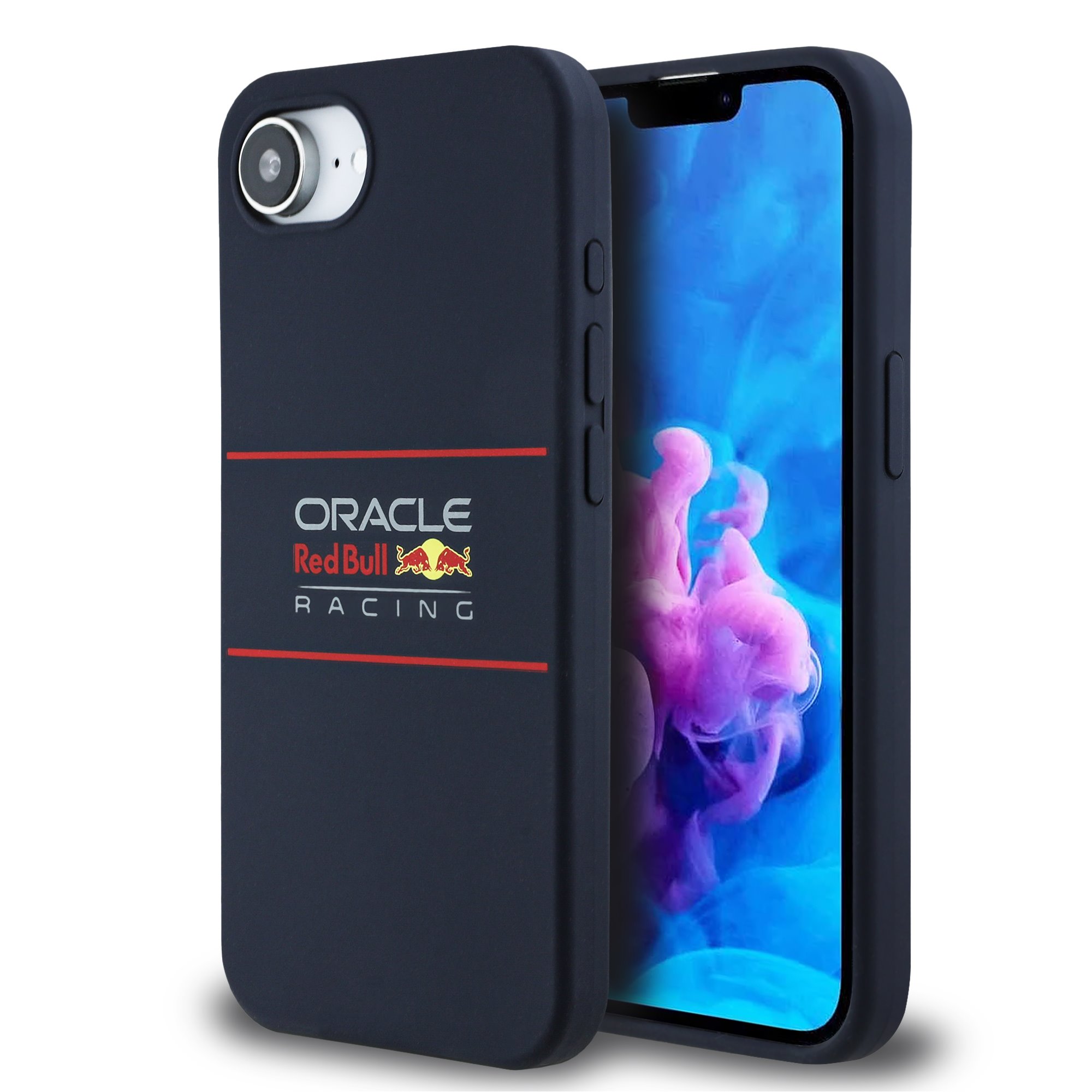 Red Bull Калъф Apple iPhone 16e, Silicone Horizontal Logo MagSafe, син - RBHMPSE24SIHSRV