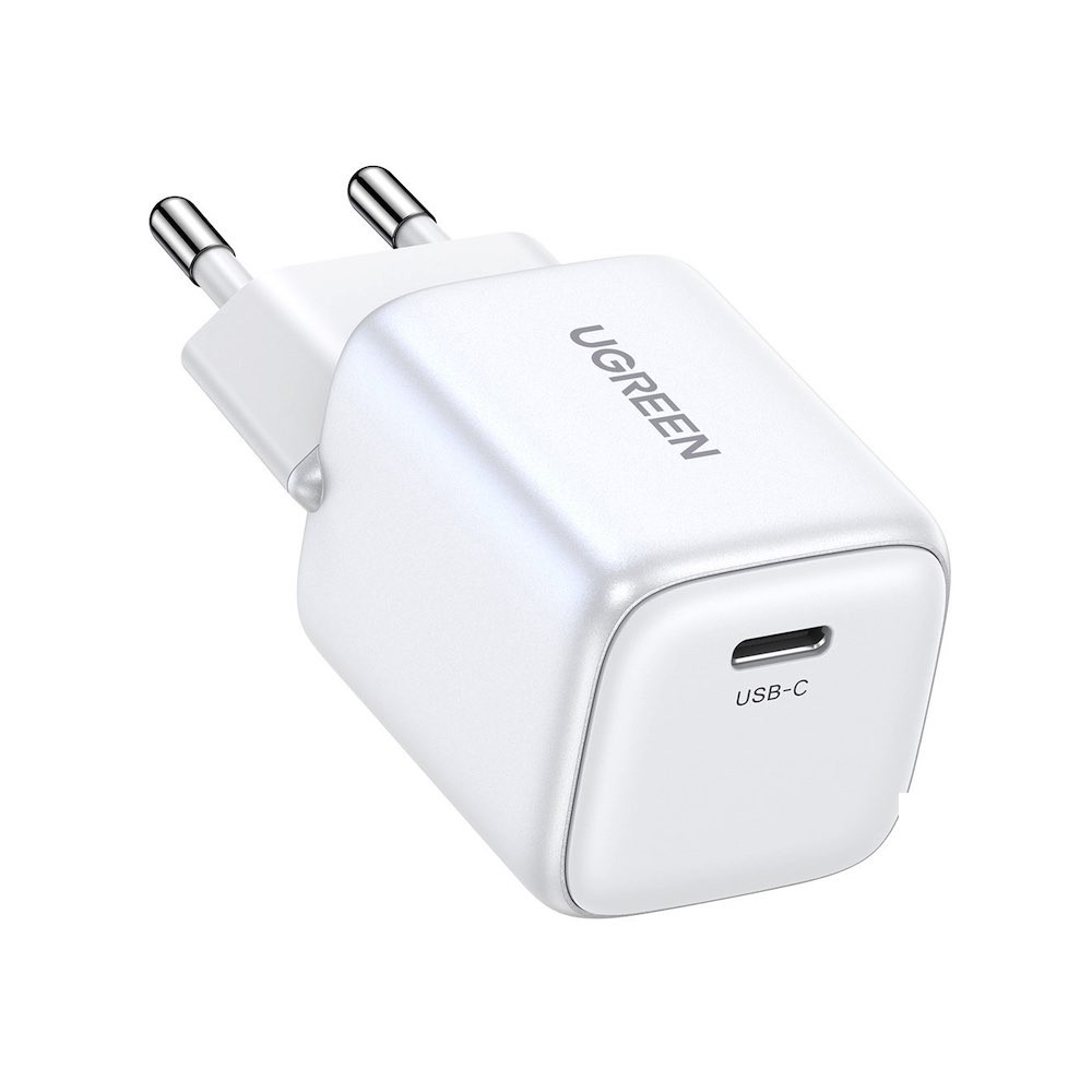 UGREEN 220V 20W, USB-C, Nexode Mini GaN, бял - CD318/15324